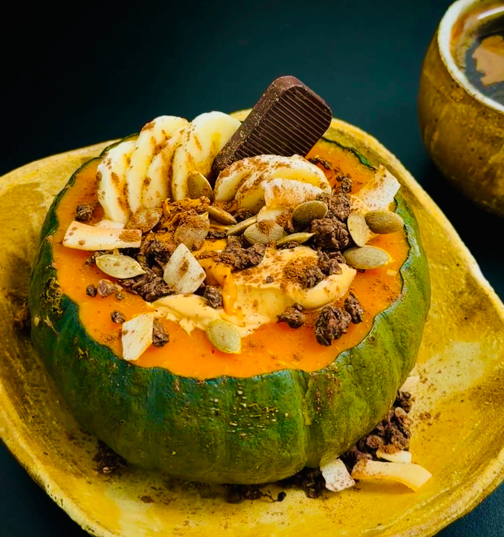KABOCHA SQUASH GREEK YOGURT BOWL 栗子南瓜酸奶碗（栗子南瓜品种）