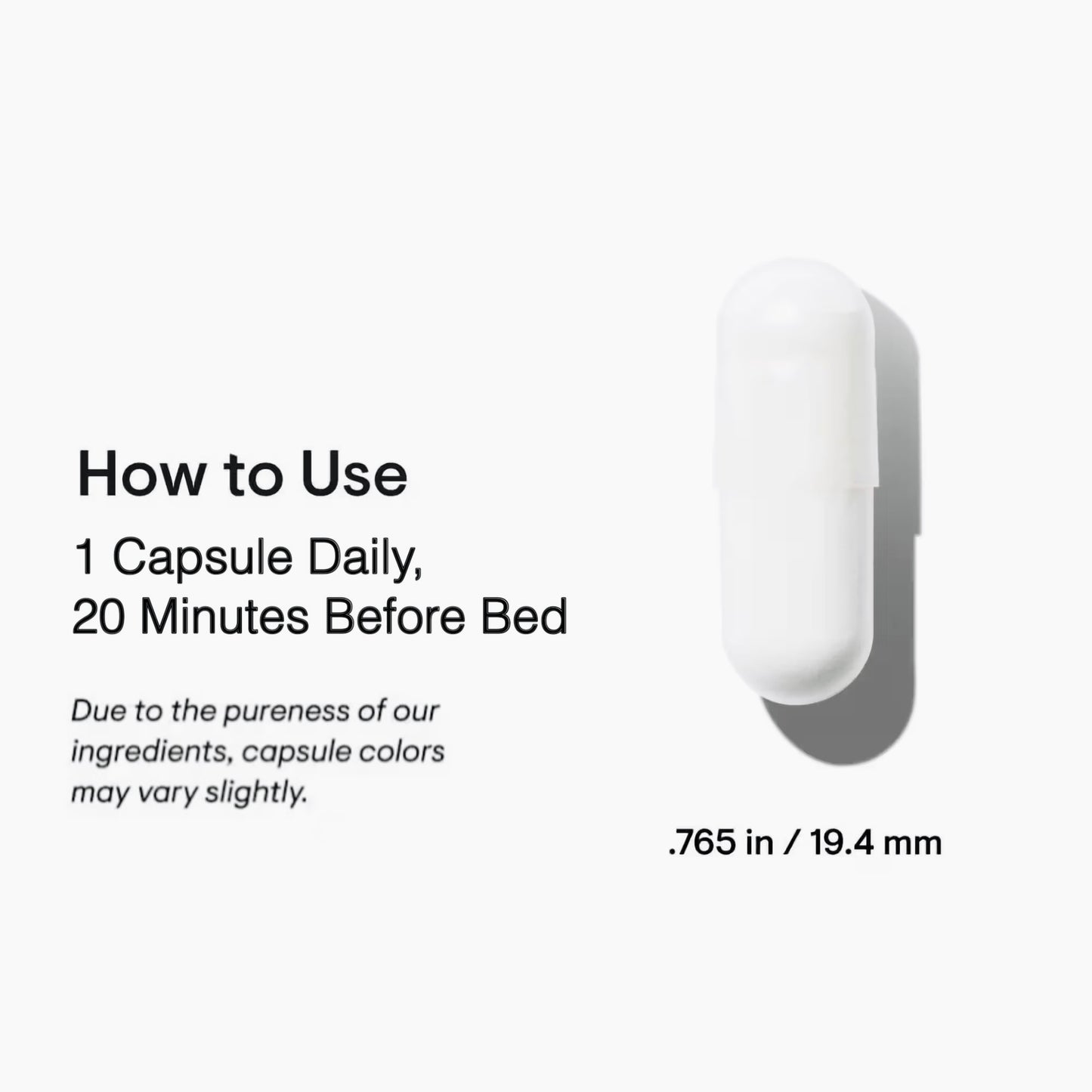 Melatonin & Magnesium – Promotes natural sleep onset and deeper sleep