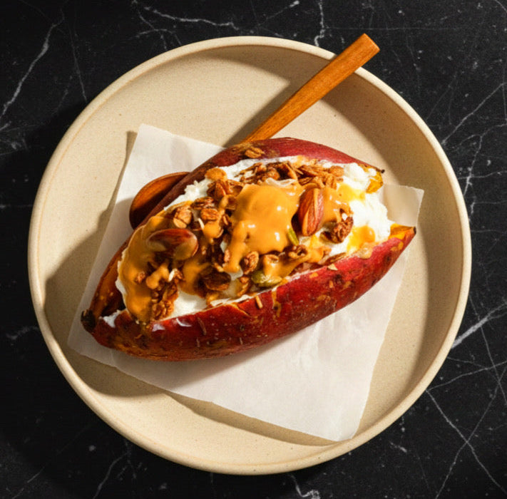 OVEN-ROASTED SWEET POTATO YOGURT BOWL 烤红薯酸奶碗