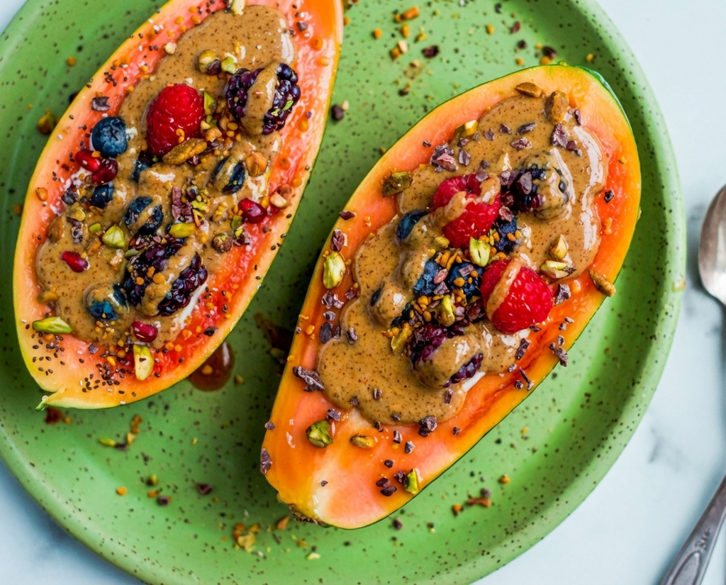 GREEK YOGURT PAPAYA BOAT